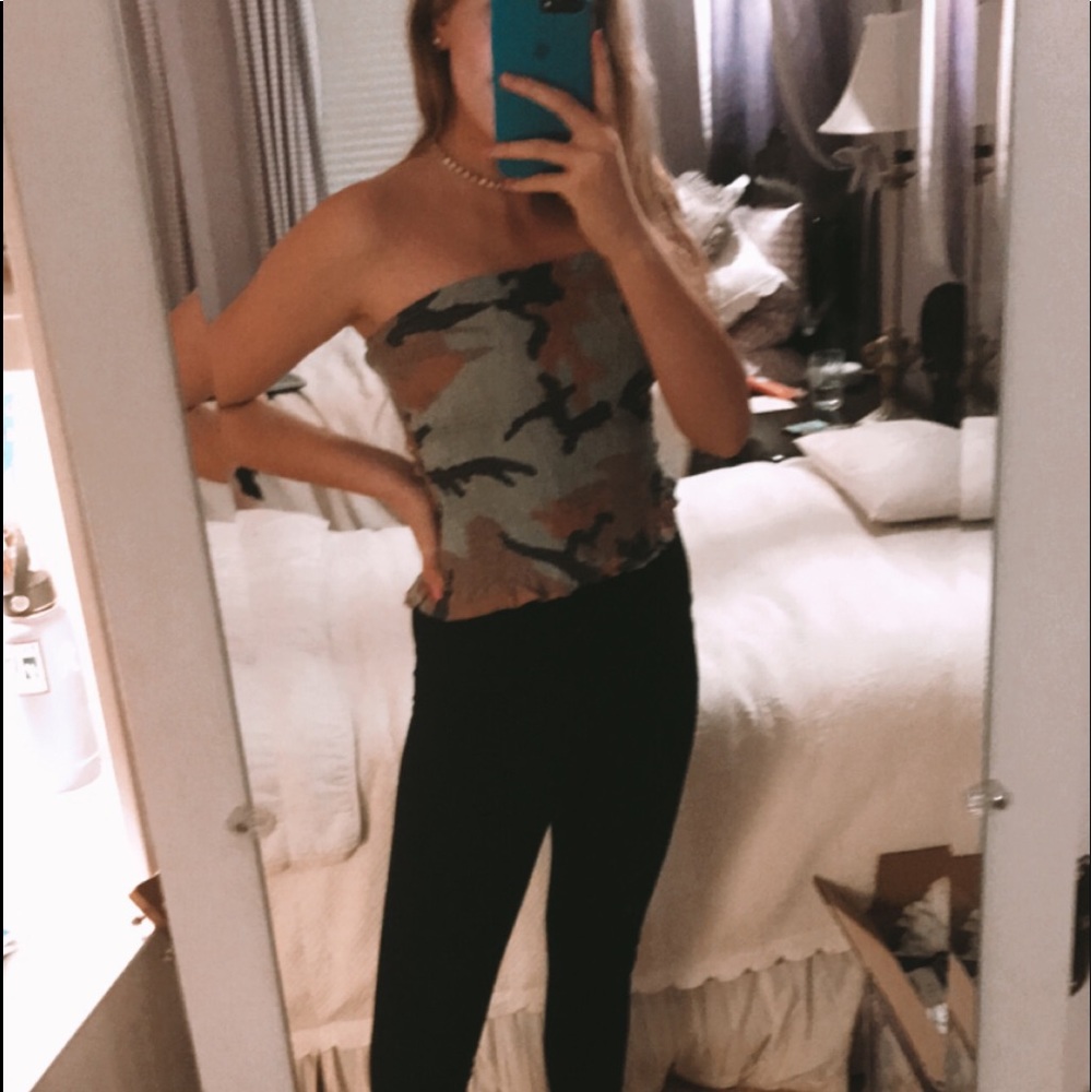 Camo tube top ☺️